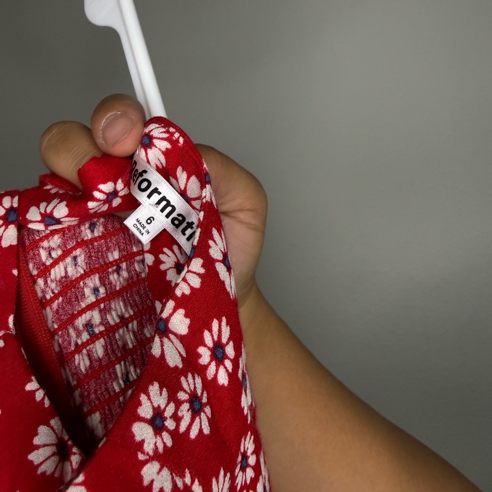 Reformation Scarlet Daisy Mini Dress - Picture 3 of 4